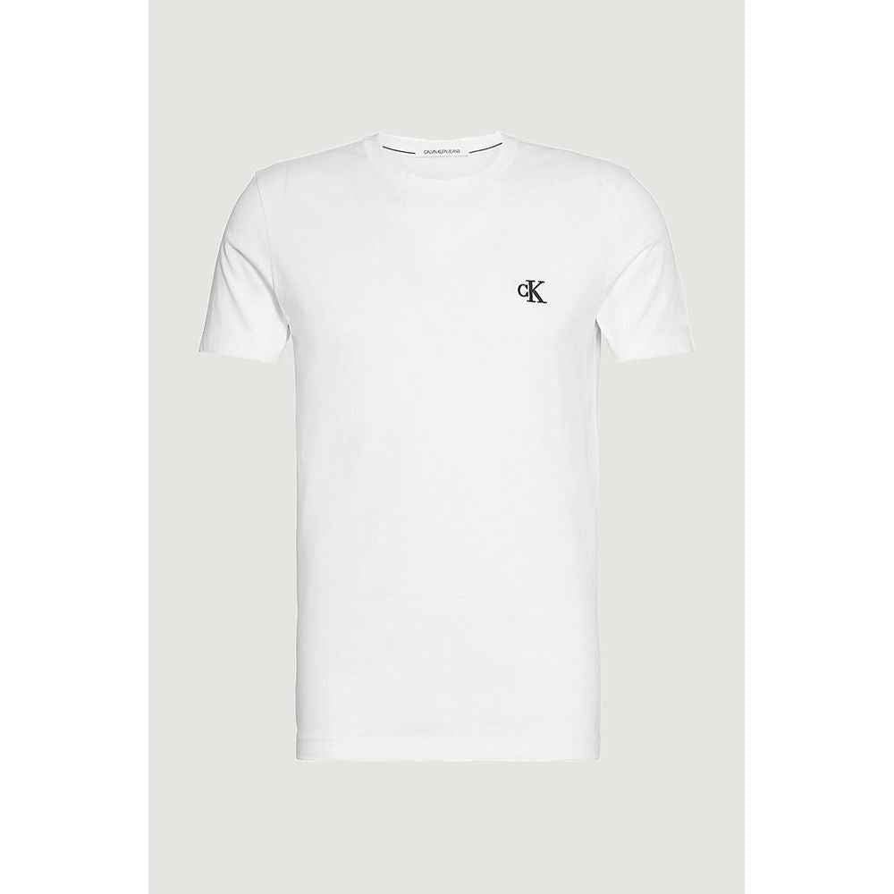 Calvin Klein Jeans White Cotton T-Shirt