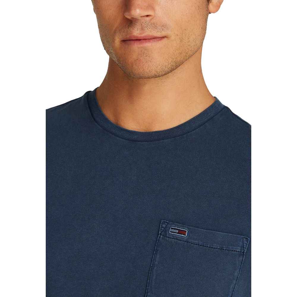 Tommy Hilfiger Jeans Blue Cotton T-Shirt