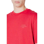 Armani Exchange Red Cotton T-Shirt