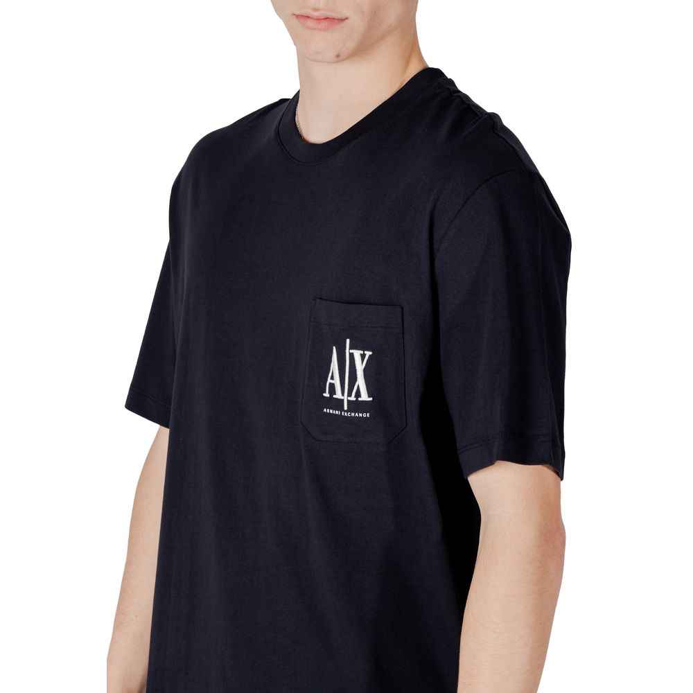 Armani Exchange Blue Cotton T-Shirt
