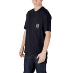 Armani Exchange Blue Cotton T-Shirt