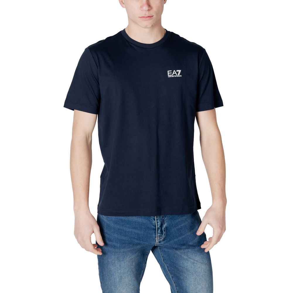 EA7 Emporio Armani Blue Cotton T-Shirt