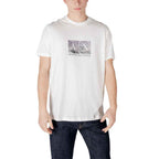 Armani Exchange Cream Cotton T-Shirt