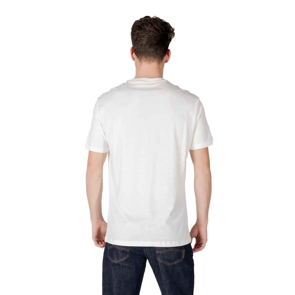 Armani Exchange Cream Cotton T-Shirt