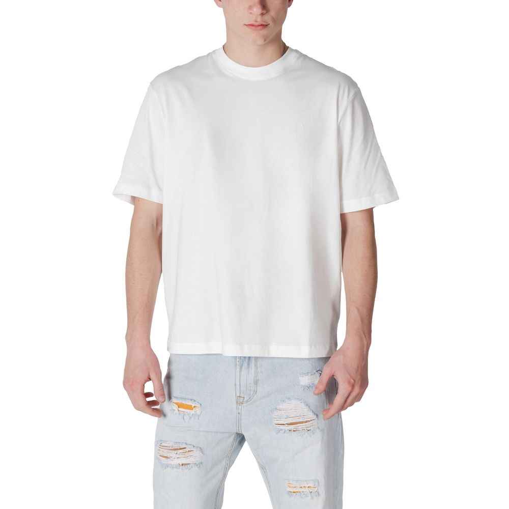 Armani Exchange White Cotton T-Shirt