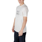 Armani Exchange Cream Cotton T-Shirt