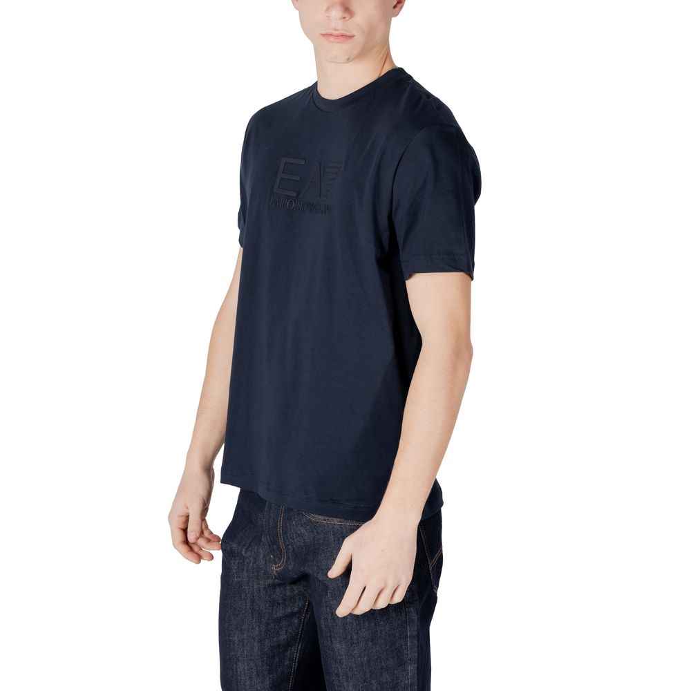 EA7 Emporio Armani Blue Cotton T-Shirt