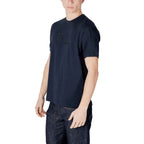 EA7 Emporio Armani Blue Cotton T-Shirt