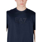 EA7 Emporio Armani Blue Cotton T-Shirt