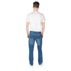 Armani Exchange Blue Cotton Skinny Jean