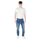 Armani Exchange Blue Cotton Skinny Jean