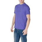 EA7 Emporio Armani Purple Cotton T-Shirt