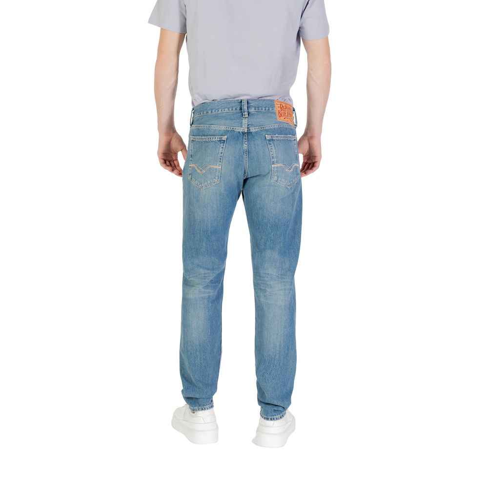 Replay Blue Cotton Skinny Jeans