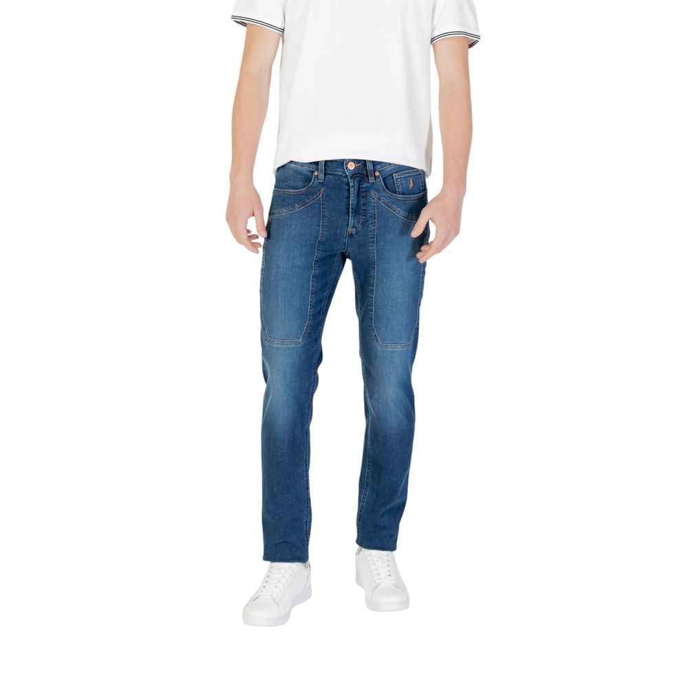 Jeckerson Blue Cotton Skinny Jean