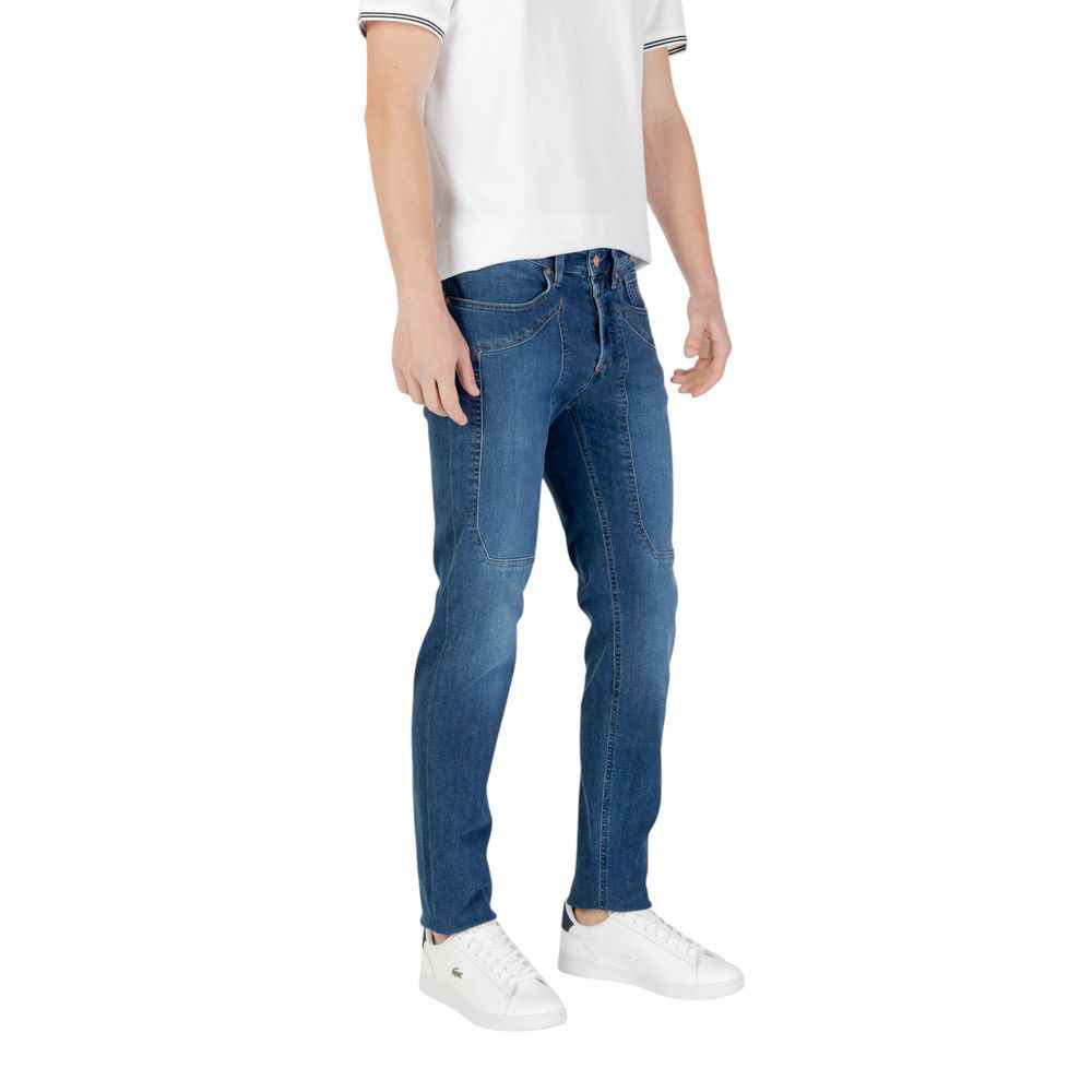 Jeckerson Blue Cotton Skinny Jean