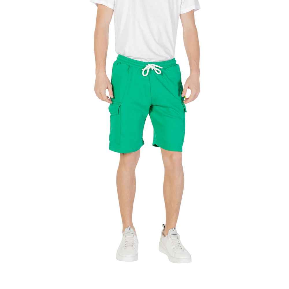 Icon Green Cotton Bermuda
