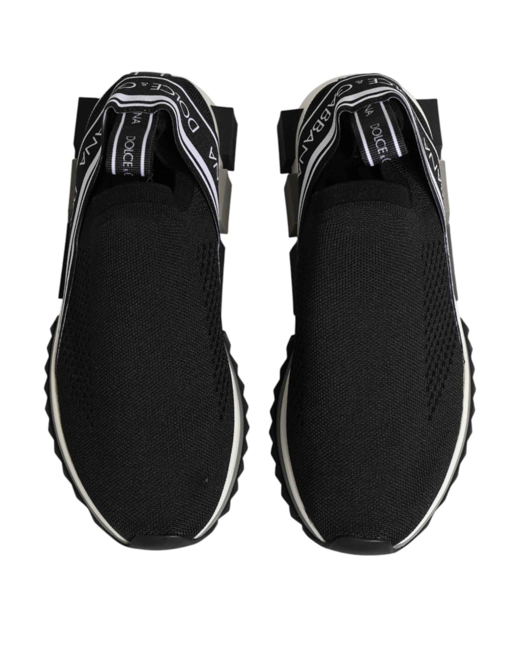 Dolce & Gabbana Black Slip On Sorrento Low Top Sneakers Shoes