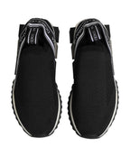 Dolce & Gabbana Black Slip On Sorrento Low Top Sneakers Shoes