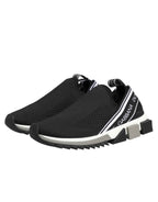 Dolce & Gabbana Black Slip On Sorrento Low Top Sneakers Shoes
