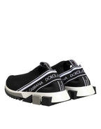 Dolce & Gabbana Black Slip On Sorrento Low Top Sneakers Shoes