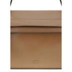 Tod's Brown Calf Leather Bos Taurus Shoulder Bag