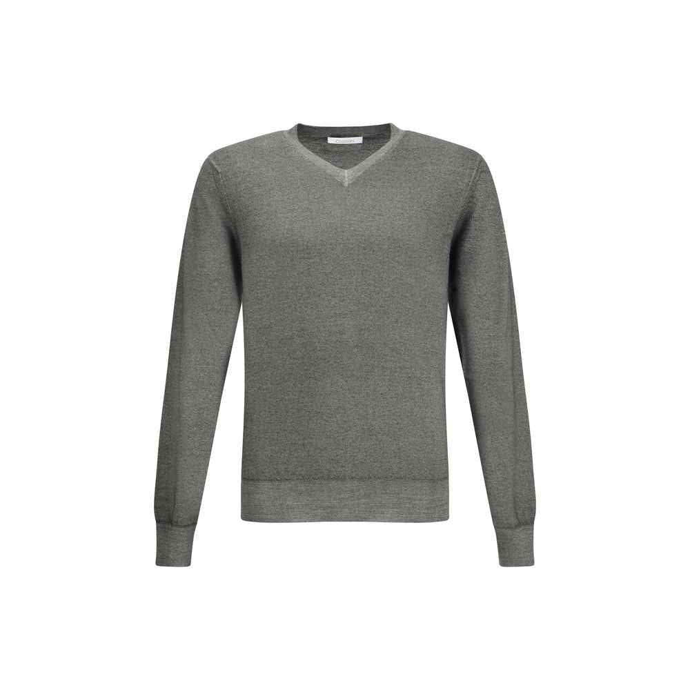Cruciani Green V-neck Sweater