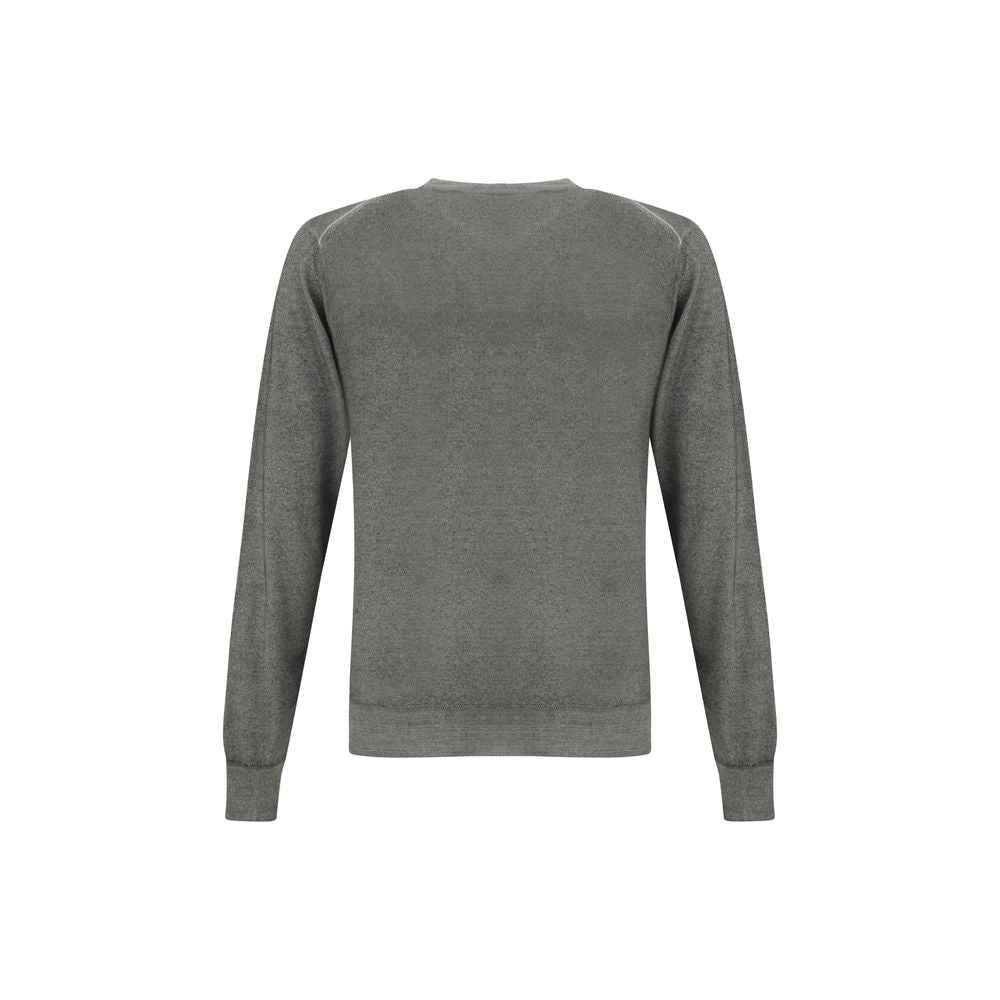 Cruciani Green V-neck Sweater