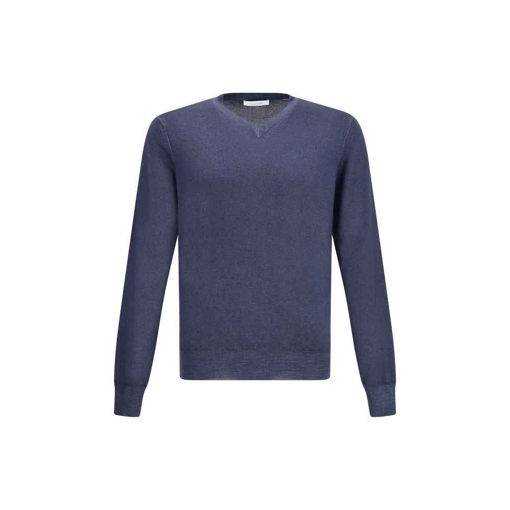 Cruciani Green V-neck Sweater
