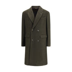 Cruna Green Fleece Wool Coat