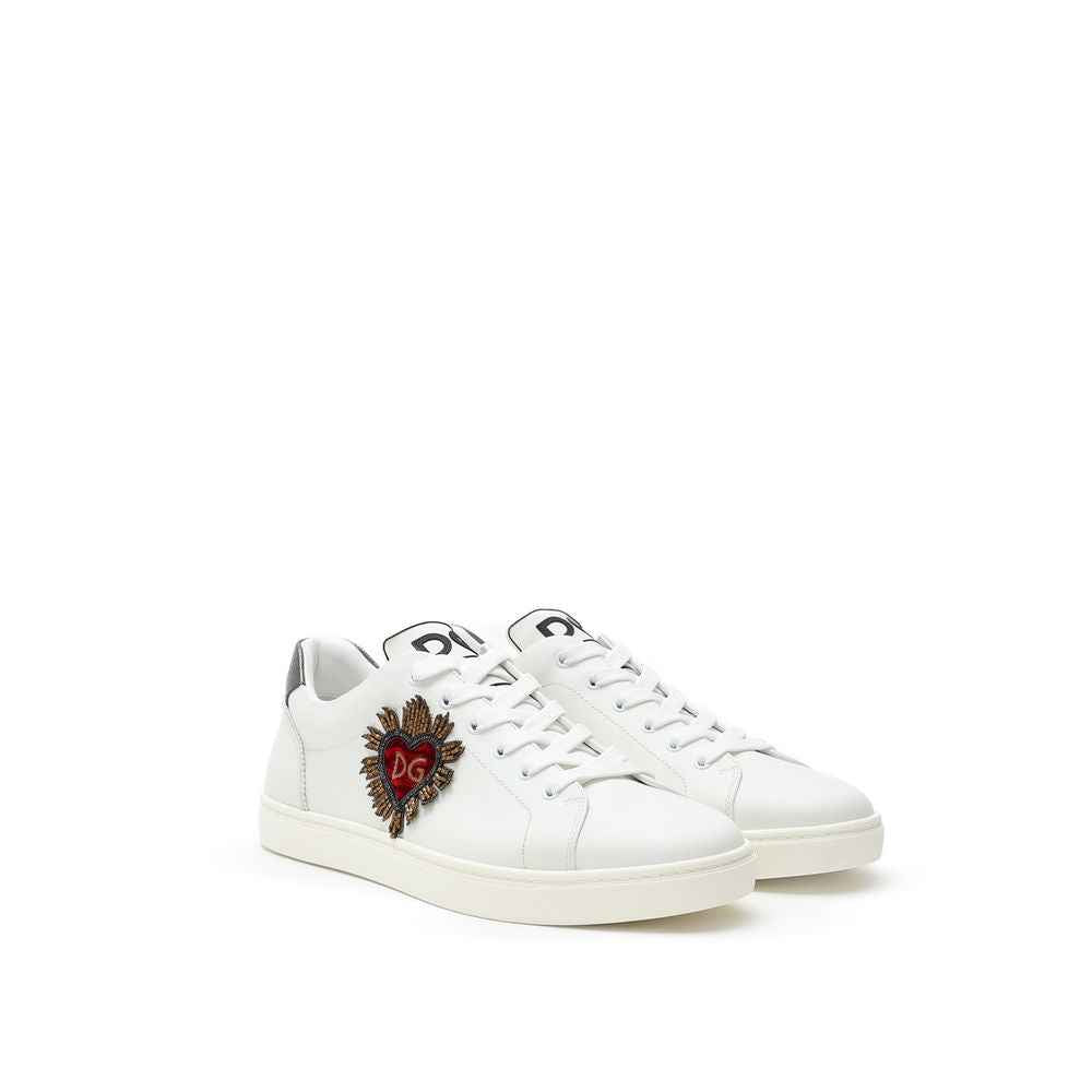 Dolce & Gabbana White Leather Sneaker