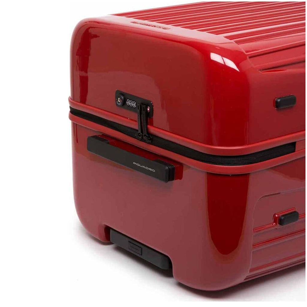 Piquadro Red Polycarbonate Luggage And Travel
