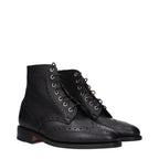 Thom Browne Black Leather Ankle Boots