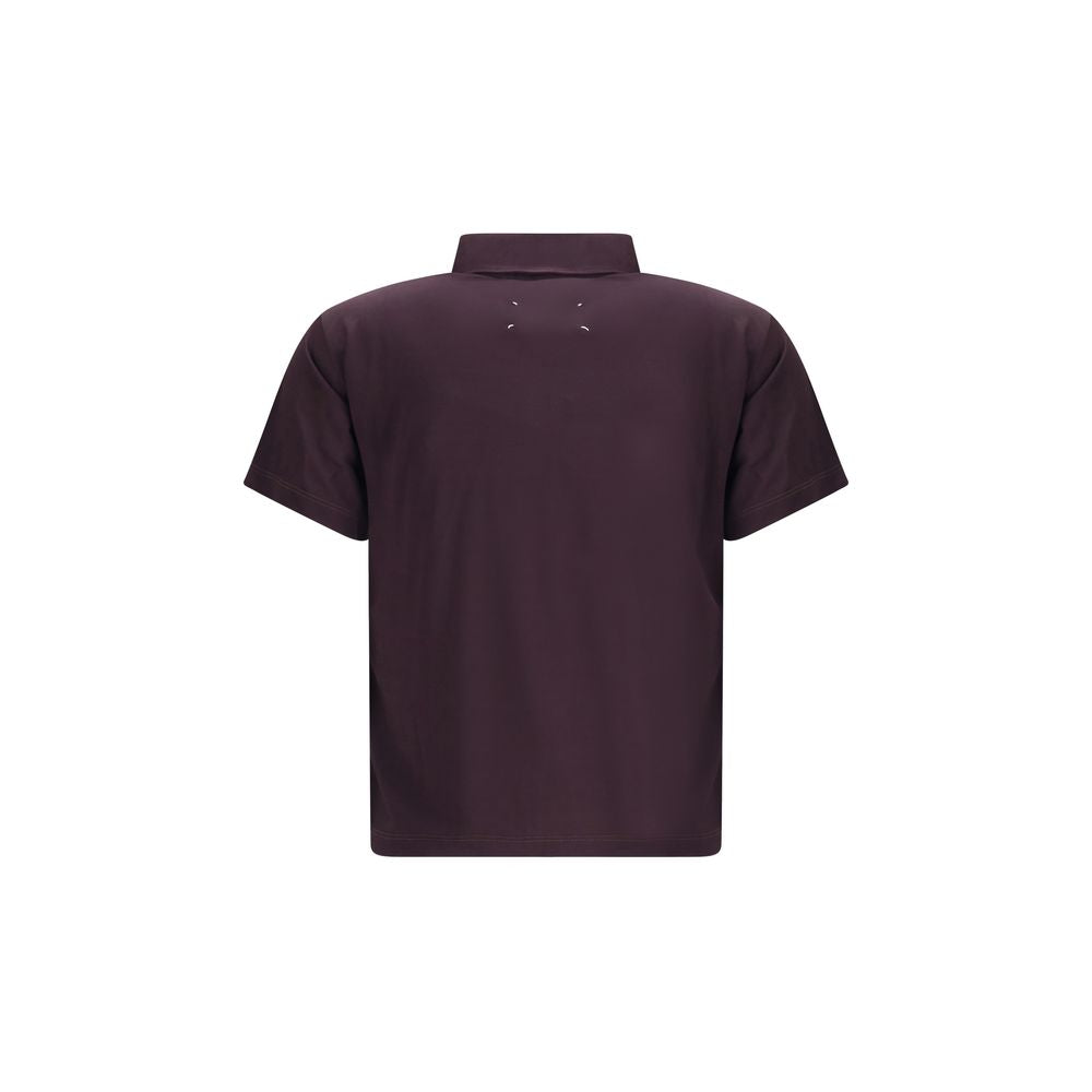 Margiela Purple Viscose Polo Shirt