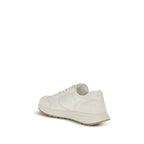 Prada Cream Recycled Polyamide Athletic Sneakers