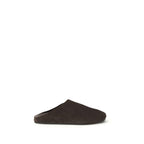 The Row Brown Calf Leather Bos Taurus Mules