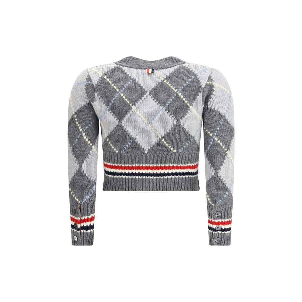 Thom Browne Argyle V-Neck Cardigan