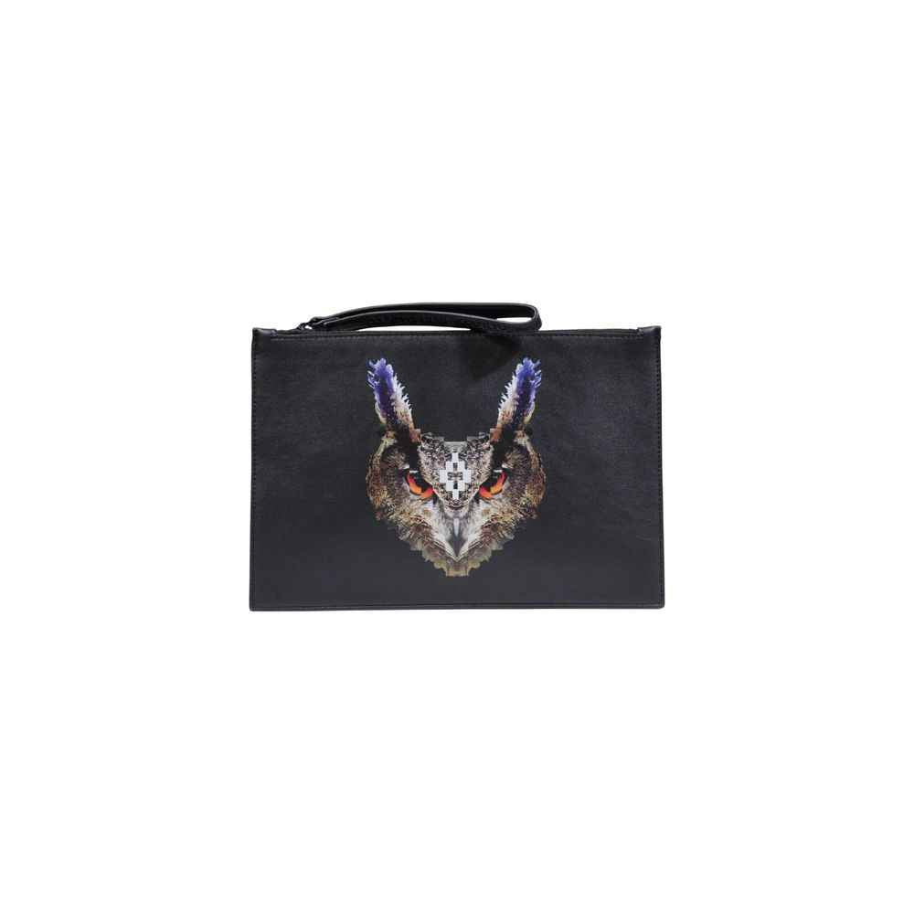 County of Milan Black Polyethylene Clutch Bag