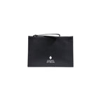 County of Milan Black Polyethylene Clutch Bag