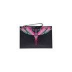 County of Milan Black Polyethylene Clutch Bag