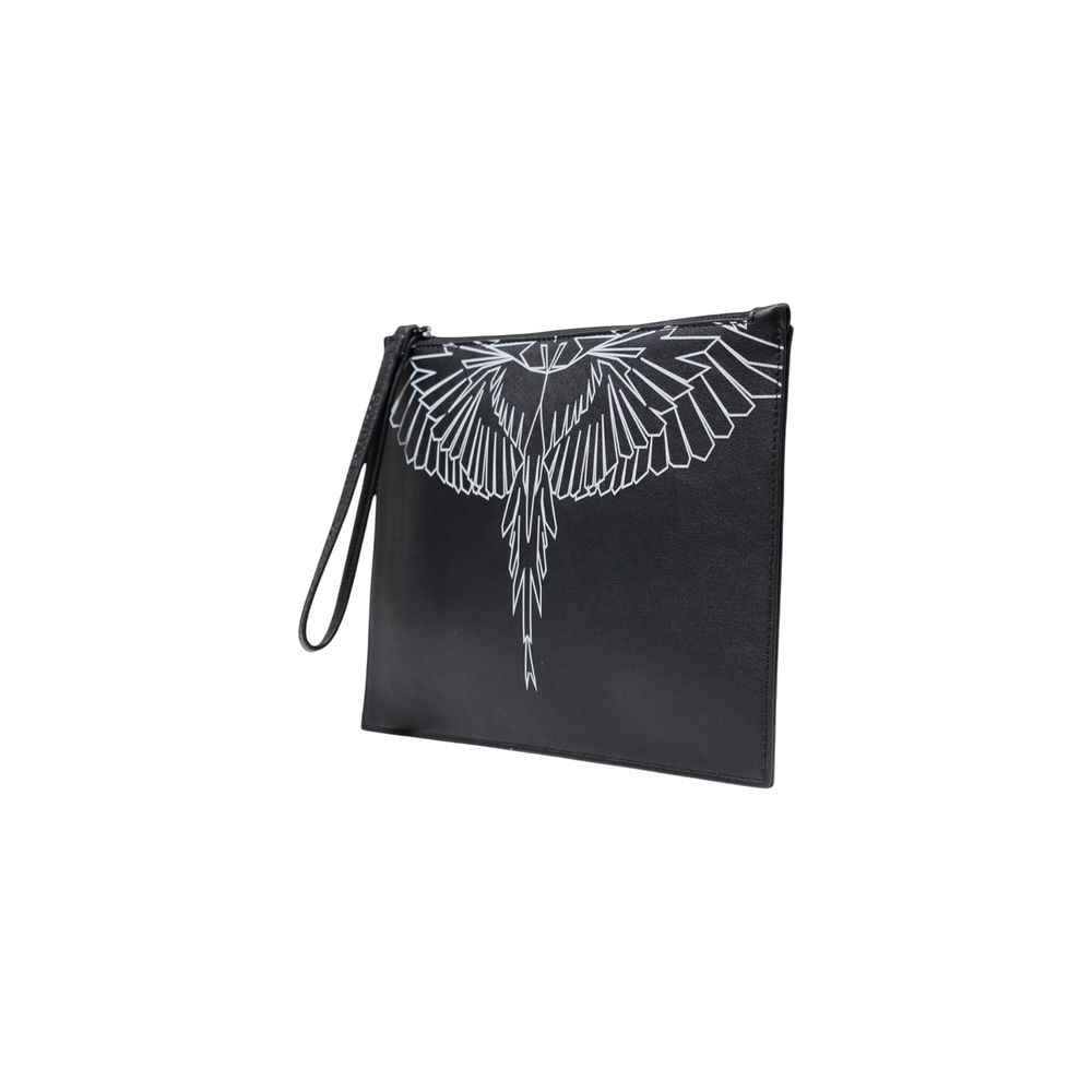 County of Milan Black Polyethylene Clutch Bag