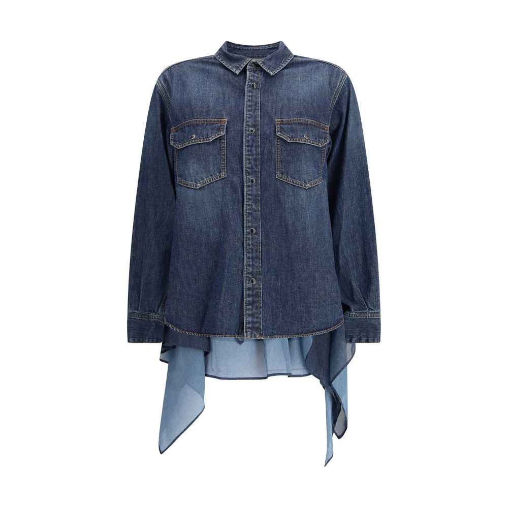 Sacai Denim and satin Shirt