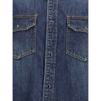 Sacai Denim and satin Shirt