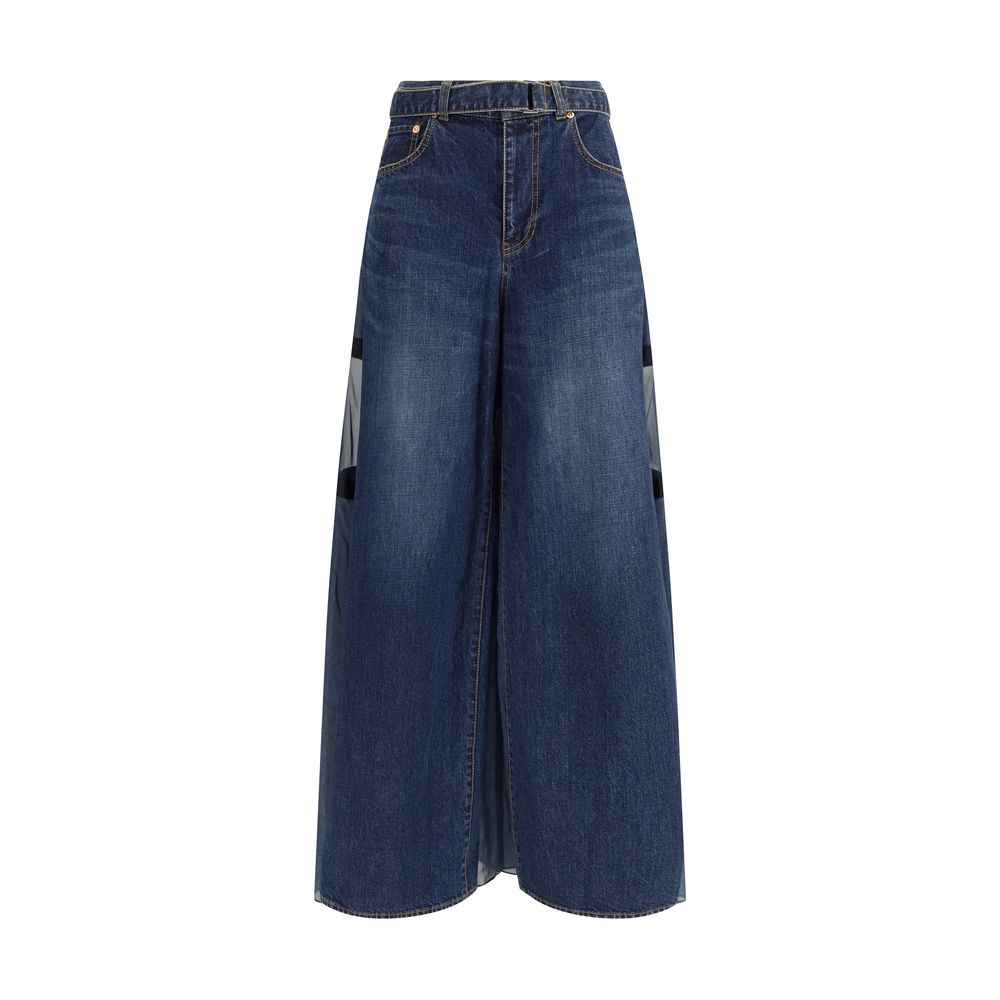 Sacai Denim Pants with liner back