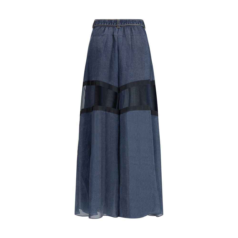 Sacai Denim Pants with liner back