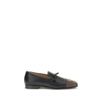 Valentino Garavani Black Leather Slip-On Loafers