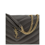 Saint Laurent Gray Calf Leather Bos Taurus Shoulder Bag