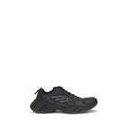 Balenciaga Black Calf Leather Bos Taurus Athletic Sneakers