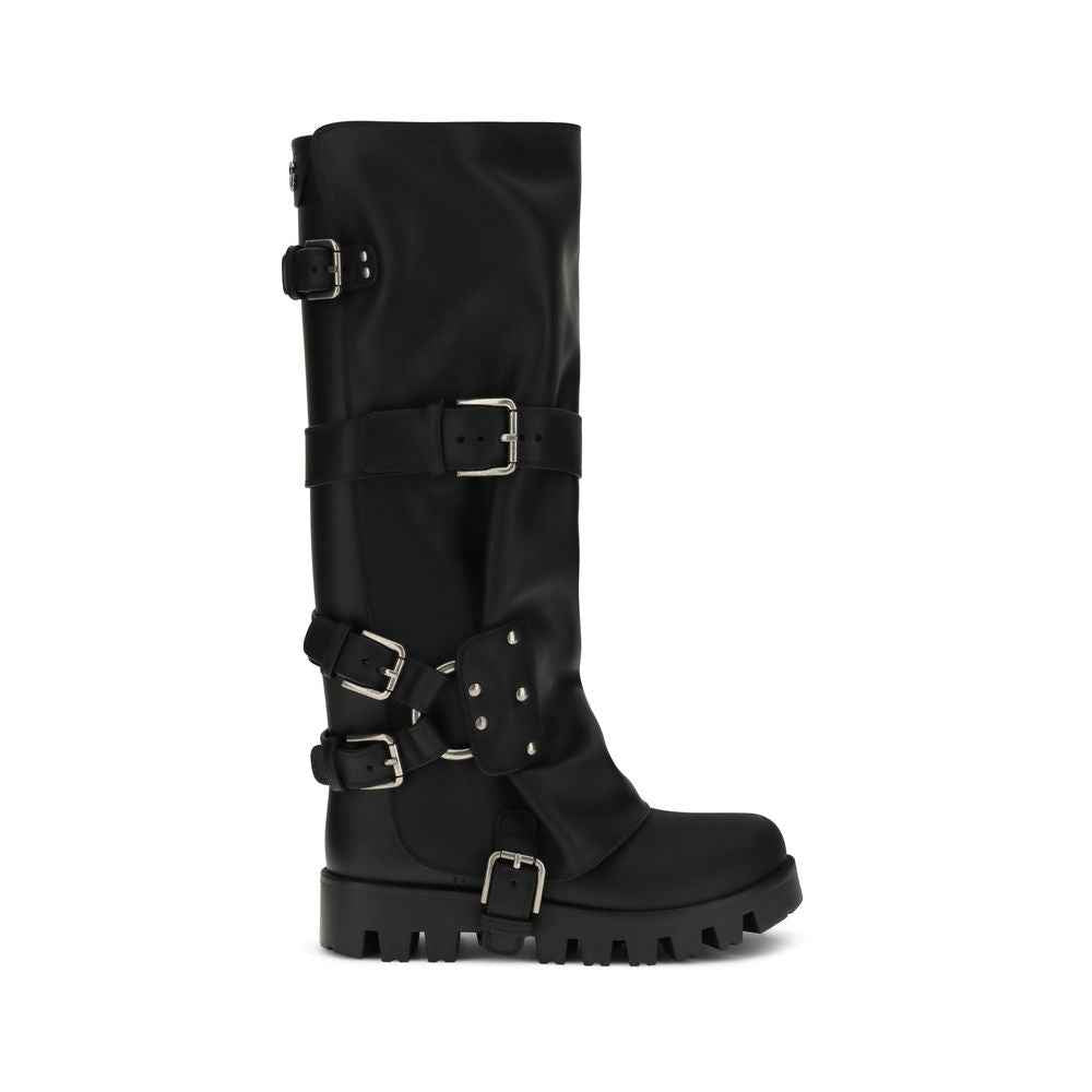 Dolce & Gabbana Rubber and leather high Boots