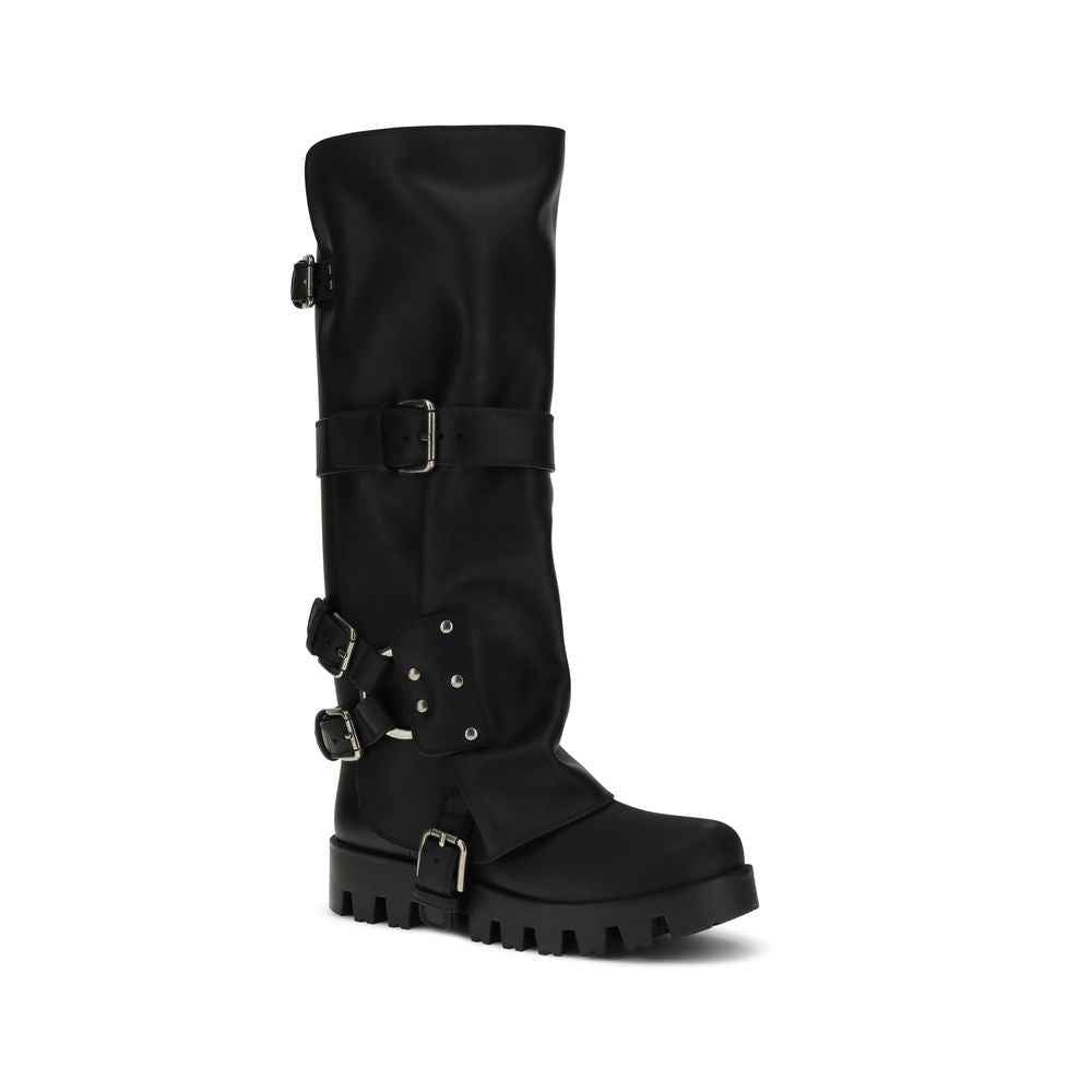 Dolce & Gabbana Rubber and leather high Boots