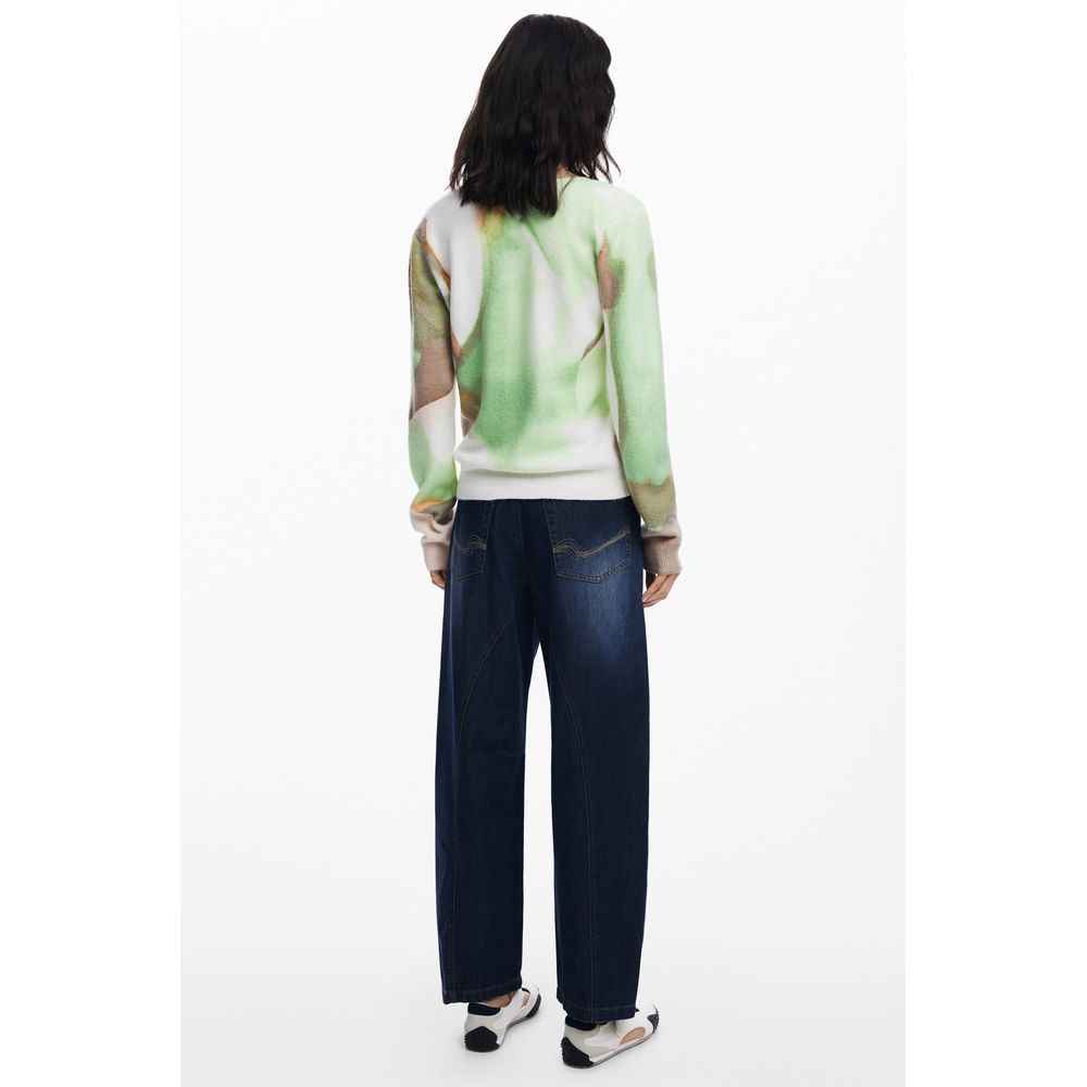 Desigual Green Elastane Sweater